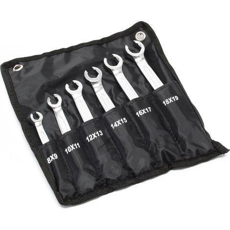 Set di 6 chiavi per tubi freno Chiave per tubo freno ad anello piatto 8-19 mm 160002265