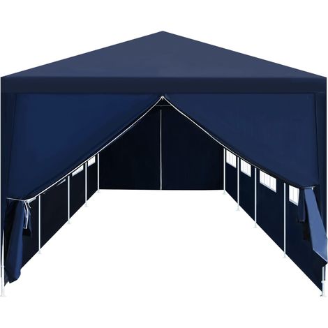 Chapiteau de jardin 3x12 m bleu vidaXL