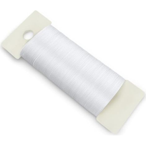 Fil de fer souple galvanisé fait main pour décorations florales de Noël, n° 22 / blanc 0,70 mm x 35 m (1/5)