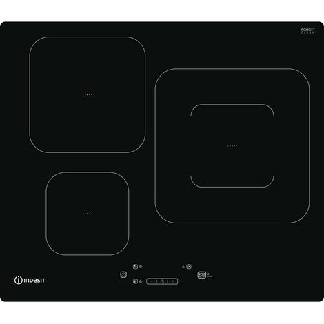 Placa de Inducción 59cm 3 Zonas INDESIT IS 55Q60 NE Negro 7200W (1/2)