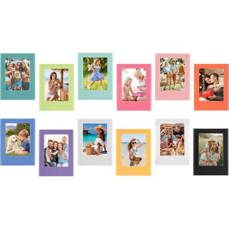 Fotocuadro Magnetico - 5 x 5 cm - 4 Lados Imantados - Para Nevera Escritorio Oficina - 12 Unidades (1/5)