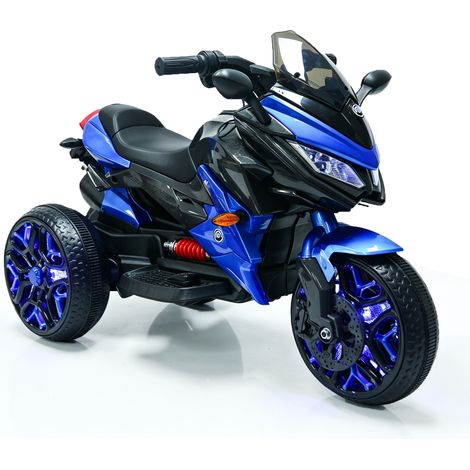 Moto électrique pour enfants, jouet moto à 3 roues avec 2 moteurs (1/5)