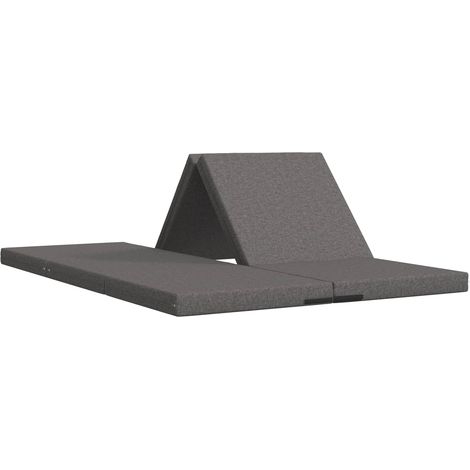 Maison Exclusive - Divano Letto Pieghevole 140 x 67 x 15 cm Grigio Chiaro (1/5)