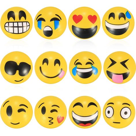 Balle anti-stress 12 pièces Balle anti-stress pour enfants et adultes, Cadeaux et souvenirs pour anniversaire d'enfant et Noël - Jouet anti-stress (1/5)