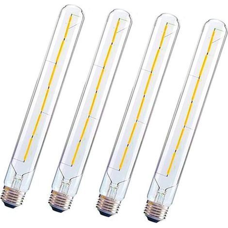Lot de 4 - Ampoule à LED E27 T300 6W 2700K Blanc Chaud, 360°, Non Scintillante (1/4)
