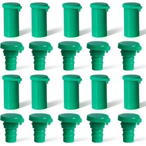 PA Capuchon anti-poussière pour connecteur solaire, capuchon d'extrémité pour connecteur de panneau solaire, connecteur solaire, protection en caoutchouc, 10 paires (vert) (1/4)