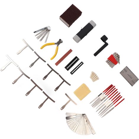 Kit de Réparation Guitare 45 Pièces, Accessoires pour Instruments à Cordes et Matériel de Maintenance (1/5)