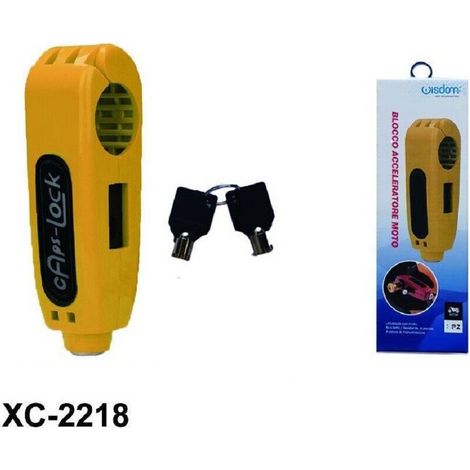 TRADE SHOP - Blocco Blocca Acceleratore Antifurto Lucchetto Di Sicurezza Moto Freno Xc-2218 -