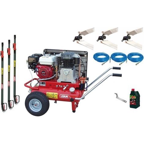 Kit Raccolta Olive Lisam Professional LM201 3 abbacchiatori e compressore Honda GX 200