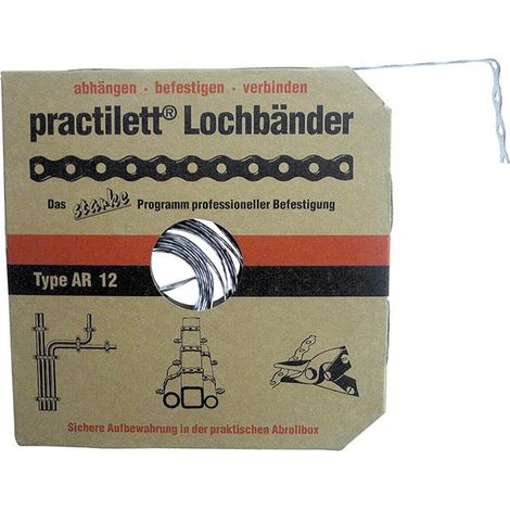 Lochband schwarz besch. 16x0,8x10mtr. Practilett (1/3)