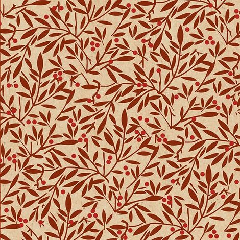 Braun & Company Servietten natur rot 33 x 33 cm - 20er Pack Partydekoration