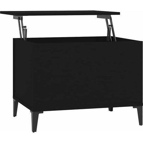 Maison Exclusive - Mesa de centro madera contrachapada negro 60x4 (1/5)