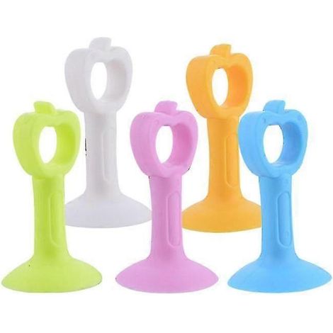 Butée de porte en silicone, butée anti-collision pour poignée de porte, protection silencieuse sans perçage, ventouse pour poignée de porte, coussinets anti-choc en silicone pour protéger la poignée. (1/5)