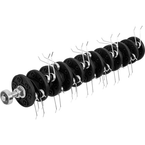 Rouleau aérateur 36 cm – Accessoire scarificateur pour entretien pelouse – Remplacement pour scarificateur/aérateur VONROC SA502AC