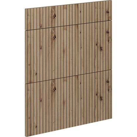 Frontale cucina R-Line, Rovere artigianale, 59.6 x 70.4 cm frontale del mobile per mobile base con cassetti, Vicco (1/5)
