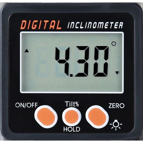 Support magnétique de botier de télémètre électronique de rapporteur d'angle numérique LCD 0-360 ° (1/5)