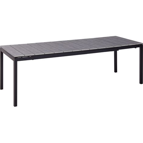Extending Garden Dining Table TOFANE 198/248 cm 90 cm Grey