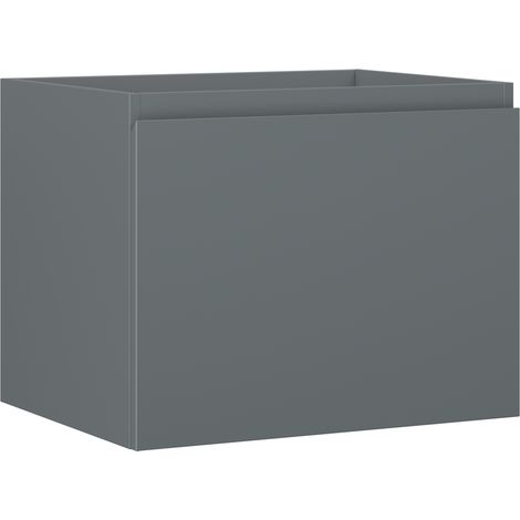 Mexen Orio mobile da bagno sospeso 60 cm, 1 cassetto, grafite opaco - 91A10-06047-1-BF66 (1/5)