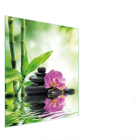 Glasschneidebrett 45x52 Orchidee (1/5)