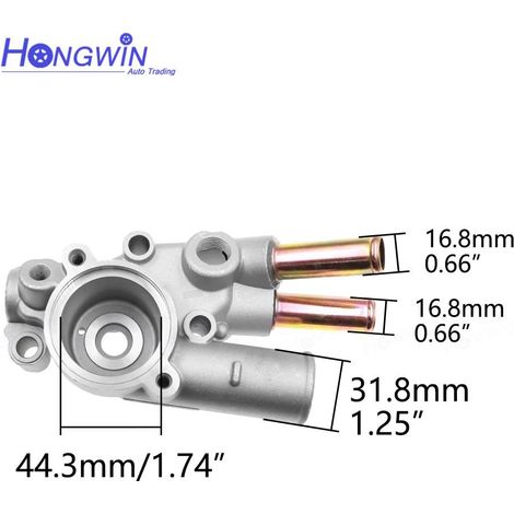 Convient pour l'entrée du boîtier de thermostat Carroll 16323-15060 (1/4)