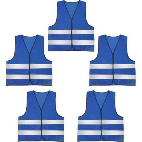Gilet de sécurité, gilet de sécurité break, gilet réfléchissant, orange 4 pièces (1/4)