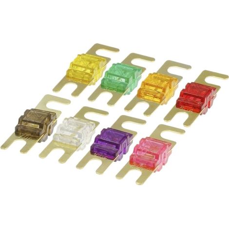 1/3 pièces mini ANL Fusible électrique AFS 30 A 40 A 50 A 60 A 70 A 80 A 100 A 125 A 150 A 5 V 12 V 24 V 32 V Fusible de voiture rapide (couleur: 100 A, taille: 1 pièce) (1/5)