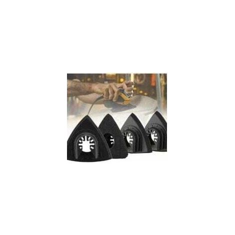 Plaque de ponçage pour 4 pièces, plateau de ponçage universel pour accessoires Fein Bosch Parkside Ryobi Worx Workzone (90 mm) (1/4)