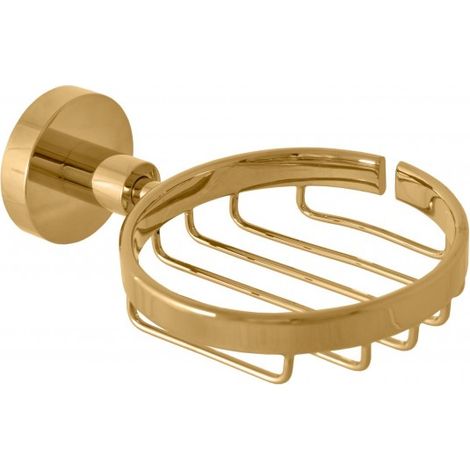 Porte-savon grille COLORADO en laiton doré brossé 16,05x5,3 cm (1/2)