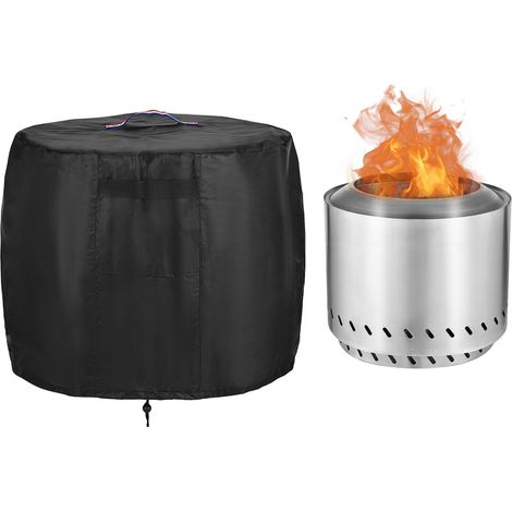 Housse de protection imperméable pour foyer extérieur à gaz propane avec cordon de serrage au fond