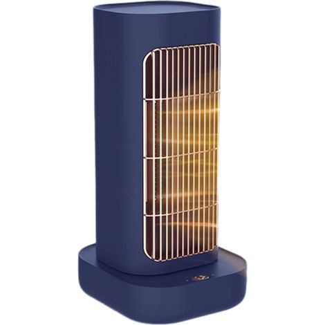 Calefactor eléctrico de interior, 1200 vatios, elemento calefactor cerámico PTC, con termostato, oscilación de 90°, color azul. (1/4)