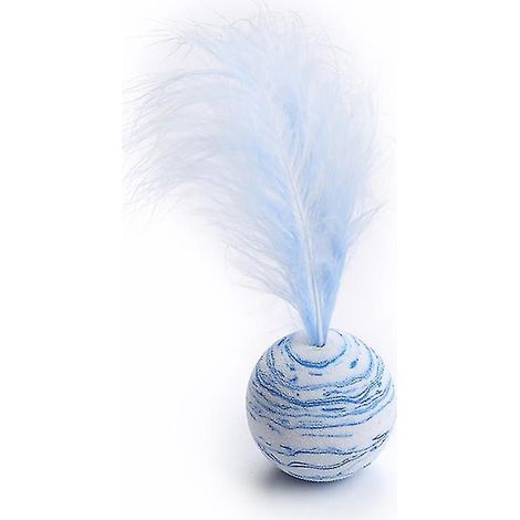 Jouet pour chat Blue Star Texture avec plumes et mousse légère pour un divertissement interactif et amusant (1/3)