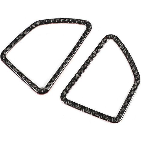 2 Stück Carbonfaser-Abdeckung für die linke Armaturenbrett-Lüftungsöffnung, passend für X5 X6 E70 E71 20 (1/5)