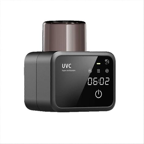 Intelligenter, wiederaufladbarer UV-Zahnbürstensterilisator/Trockner mit LED-Anzeige, Wandhalterung und Badezimmerzubehör B (1/5)