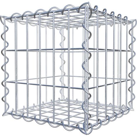 Gabiondeco - Gabion 30 cm x 30 cm x 30 cm (L x H x P). mailles 5 x 10 cm. Spirale - Made in Germany (1/8)