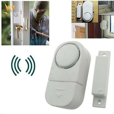 MINISENSORALARMTÜRFENSTEREINBRUCHALARMHOMEOFFICEMAGNETKONTAKT