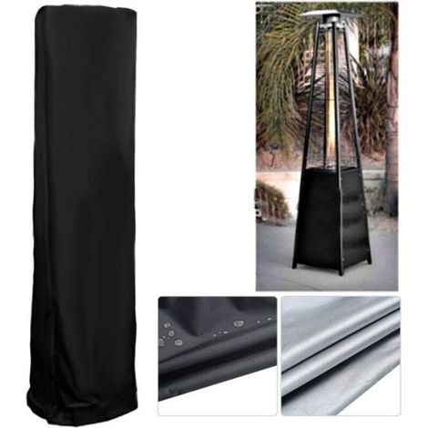 Couverture De Chauffage De Patio - Tissu Oxford 210D - Respirant Et Imperméable - H87 x L21 x P24 Pouces - 1 Pièce (1/4)