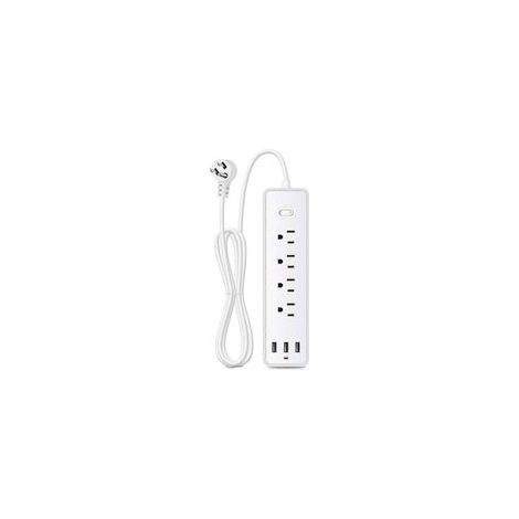 Multiprise avec 3 ports USB, 4 prises murales et rallonge (1/5)