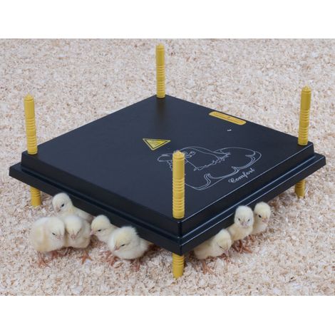 Chemin Des Poulaillers – Panneau chauffant poussin 42 W – Isolation en polyuréthane – Réglage de hauteur – Basse consommation électrique – Pour 30 à 35 poussins