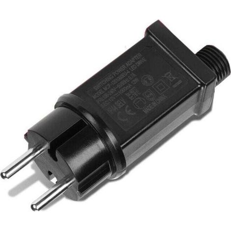 Fuente de alimentación LED de 12 V, transformador LED IP44, adaptador LED de bajo voltaje para luces navideñas. (1/4)