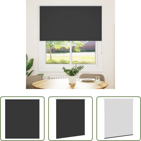 Fensterrollos -  Verdunkelungsrollo Schwarz 120x175 cm Stoffbreite 116,6 cm (1/5)
