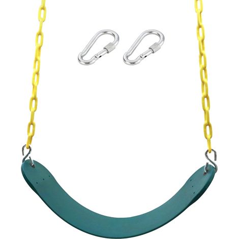 Robuste, 168 cm lange Kette, kunststoffbeschichtet, Ersatz-Schaukelsitz, Zubehör für Schaukeln im Freien (1/5)