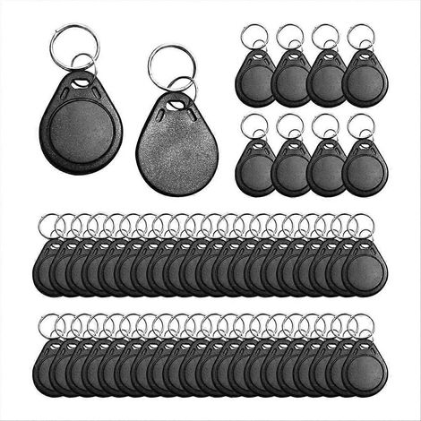 Lot de 50 porte-clés RFID T5577 inscriptibles 125 kHz avec puce d'identification de proximité (1/5)