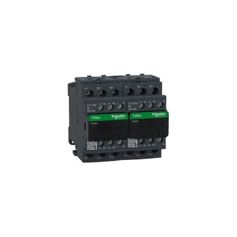 Contacteur inverseur TeSys Deca - 3P(3 NO) - AC-3 - = 440 V 32 A - bobine 24 V CC - LC2D32BL