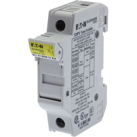 Base de fusible, 32 A, 1000 V CC, 10 x 38 mm, gPV, 1P, UL, IEC, en