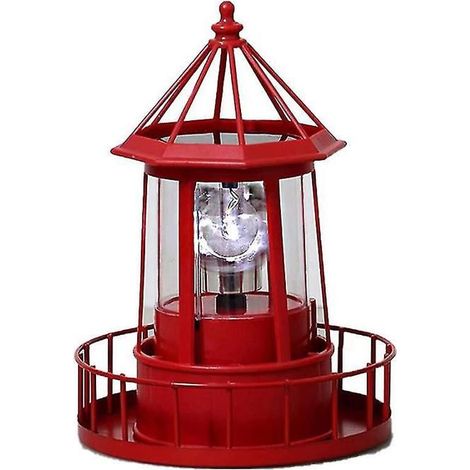 Phare solaire à LED, éclairage de jardin rotatif à 360 degrés (1/5)