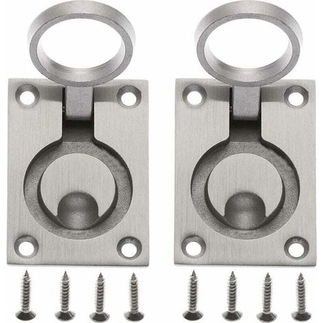 Poignée de Trappe Casier de Trappe Cabinet Caché Poignée Fontainebleau 62 x 44mm 2 Pack (1/5)