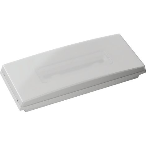 „GS“-Oberflächen-LED-Notleuchte (0,4W 5700K 70lm) IP44/IK07 25,2x10x4cm weiße Farbe