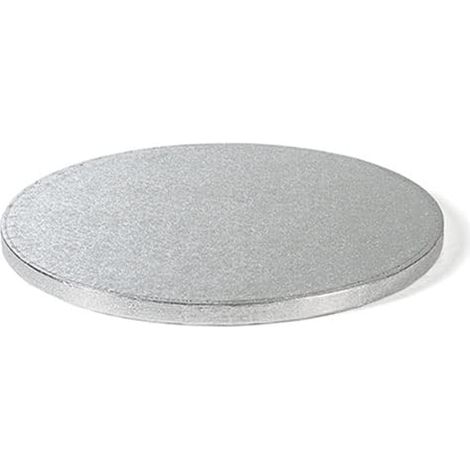 DECORA 0931618 Sottotorta Tondo, Cartone, Argento, Ø 1,2 Cm, 20 X H 1.2 cm (1/2)