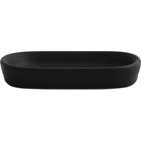 MSV Porte savon Céramique MAONIE Noir Mat