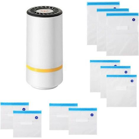 Mini machine sous vide portable rechargeable USB machine sous vide includes 10 reusable bags ideal bbq et travel (1/5)